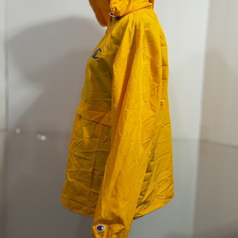 Champion Men's Packable Logo Jacket/Windbreaker  Size Large School Bus Yellow - Picture 3 of 12